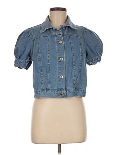 Pre-owned Shein Denim Jacket In Blue
