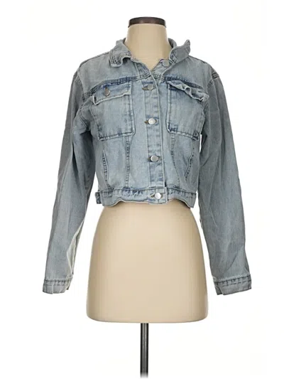 Pre-owned Shein Denim Jacket In Blue