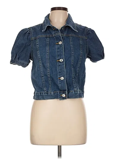 Pre-owned Shein Denim Jacket In Blue