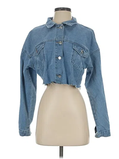Pre-owned Shein Denim Jacket In Blue