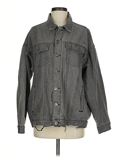 Pre-owned Shein Denim Jacket In Gray