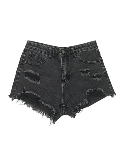 Pre-owned Shein Denim Shorts In Black