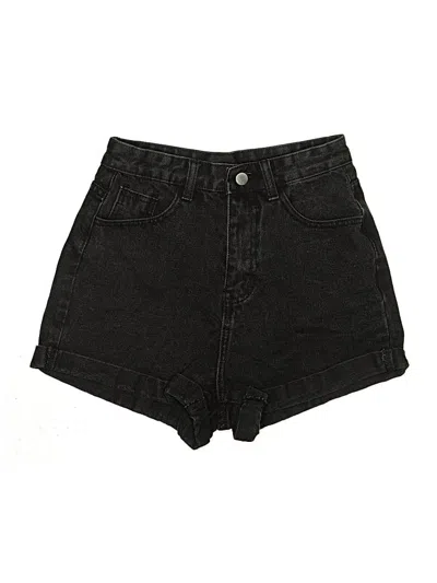 Pre-owned Shein Denim Shorts In Black