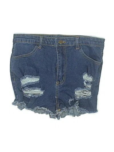Pre-owned Shein Denim Shorts In Blue