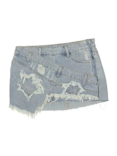 Pre-owned Shein Denim Shorts In Blue