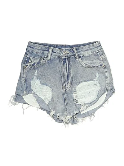 Pre-owned Shein Denim Shorts In Blue