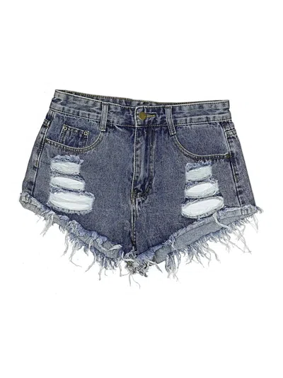 Pre-owned Shein Denim Shorts In Blue