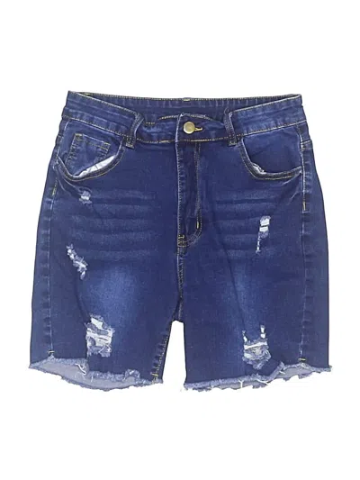 Pre-owned Shein Denim Shorts In Blue