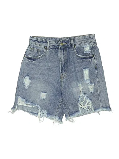 Pre-owned Shein Denim Shorts In Blue