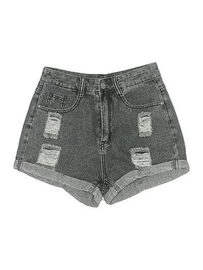 Pre-owned Shein Denim Shorts In Gray