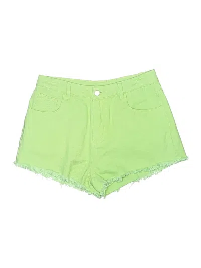 Pre-owned Shein Denim Shorts In Green
