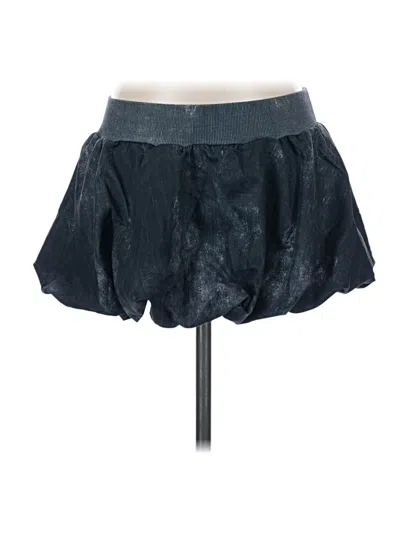 Pre-owned Shein Denim Skirt In Black