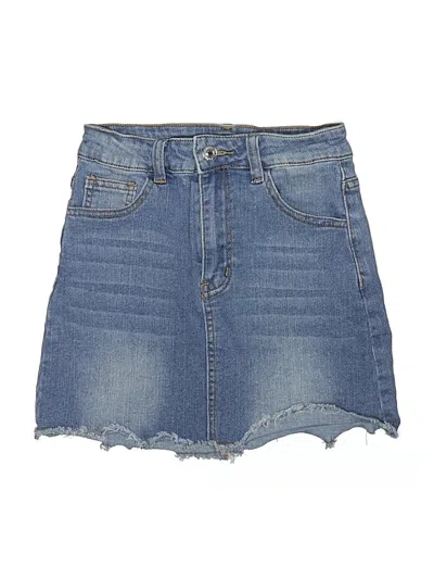Pre-owned Shein Denim Skirt In Blue