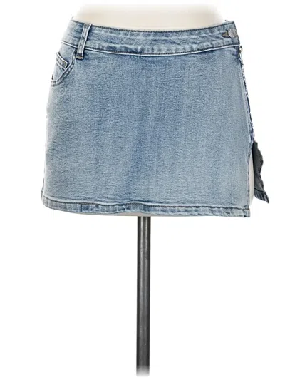 Pre-owned Shein Denim Skirt In Blue