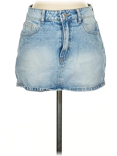 Pre-owned Shein Denim Skirt In Blue