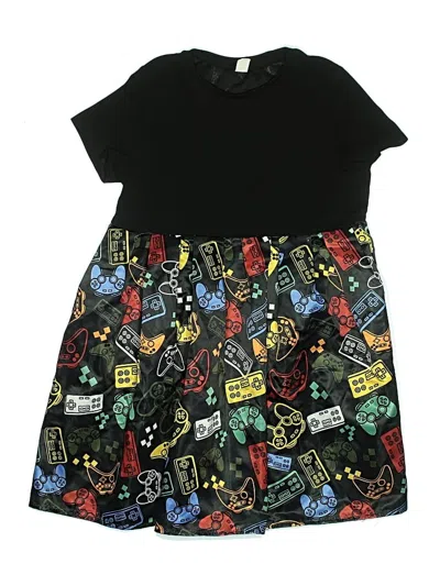 Pre-owned Shein Kids' Dress In Black