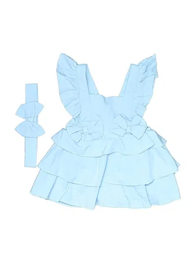 Pre-owned Shein Babies' Dress In Blue