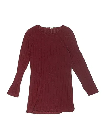 Pre-owned Shein Kids' Dress In Burgundy
