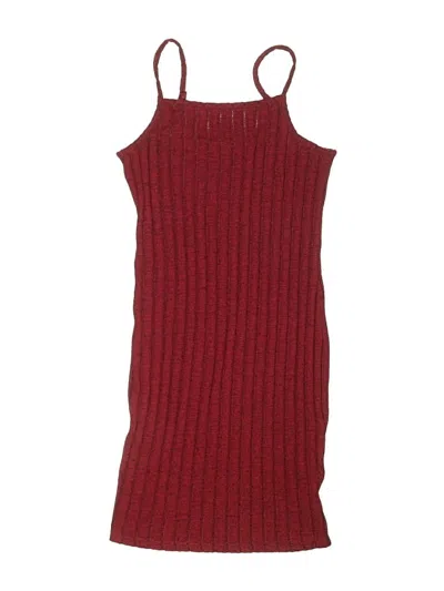 Pre-owned Shein Kids' Dress In Burgundy