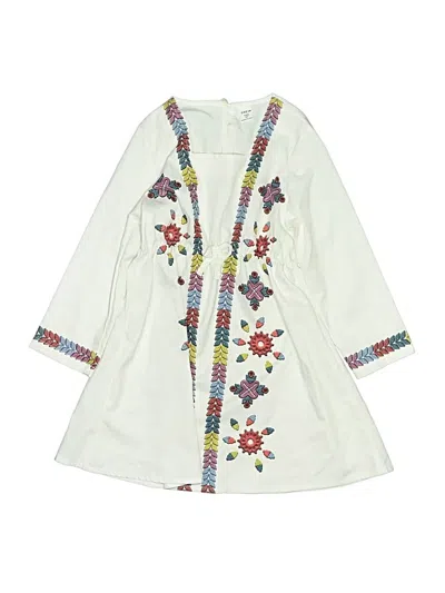 Pre-owned Shein Kids' Dress In White