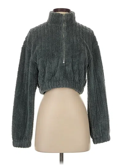 Pre-owned Shein Faux Fur Jacket In Gray