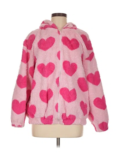 Pre-owned Shein Faux Fur Jacket In Pink