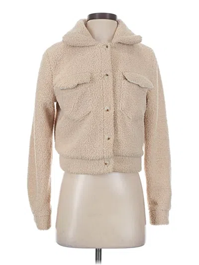 Pre-owned Shein Faux Fur Jacket In Tan