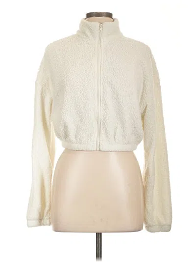 Pre-owned Shein Faux Fur Jacket In White