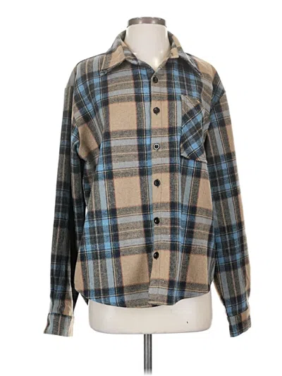 Pre-owned Shein Fleece Jacket In Blue