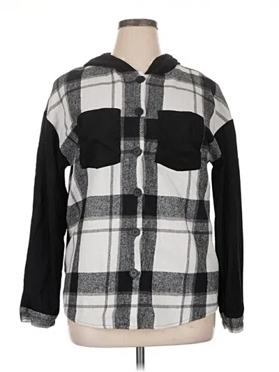 Pre-owned Shein Fleece Jacket In Gray