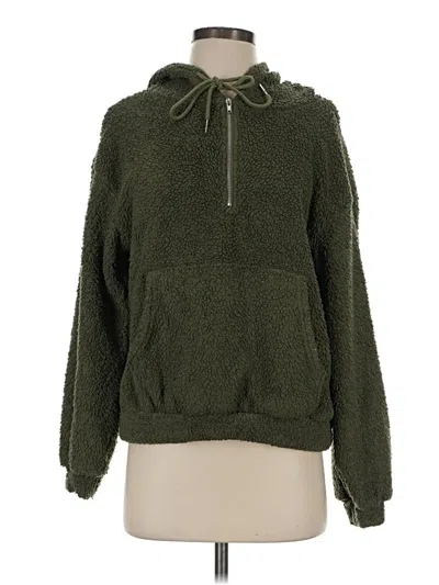 Pre-owned Shein Fleece Jacket In Green