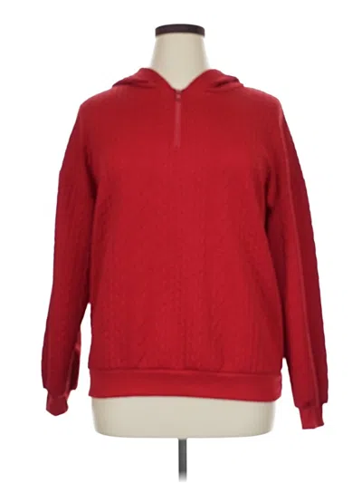 Pre-owned Shein Fleece Jacket In Red