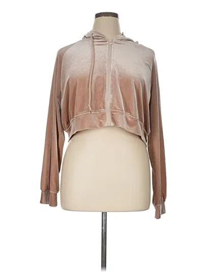 Pre-owned Shein Fleece Jacket In Tan