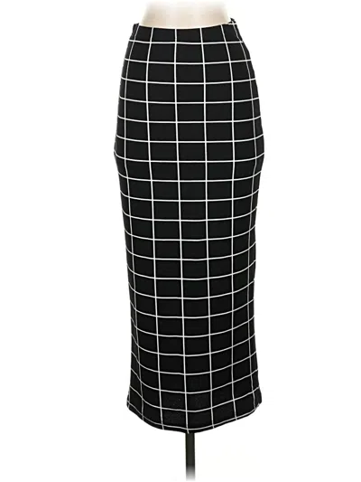 Pre-owned Shein Formal Skirt In Black
