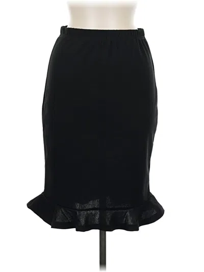 Pre-owned Shein Formal Skirt In Black