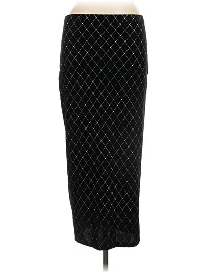 Pre-owned Shein Formal Skirt In Black