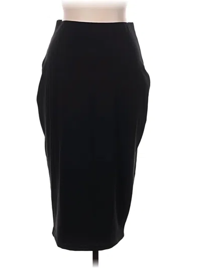 Pre-owned Shein Formal Skirt In Black