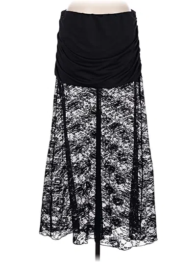 Pre-owned Shein Formal Skirt In Black