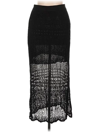 Pre-owned Shein Formal Skirt In Black