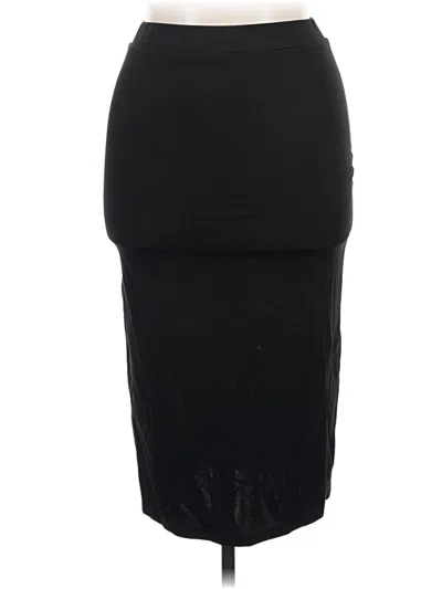 Pre-owned Shein Formal Skirt In Black