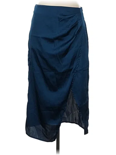 Pre-owned Shein Formal Skirt In Blue