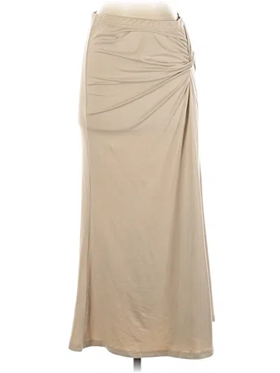 Pre-owned Shein Formal Skirt In Brown