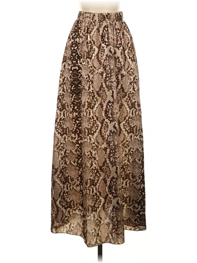 Pre-owned Shein Formal Skirt In Brown