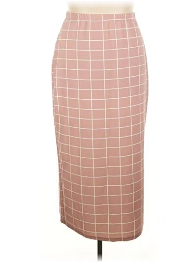 Pre-owned Shein Formal Skirt In Brown