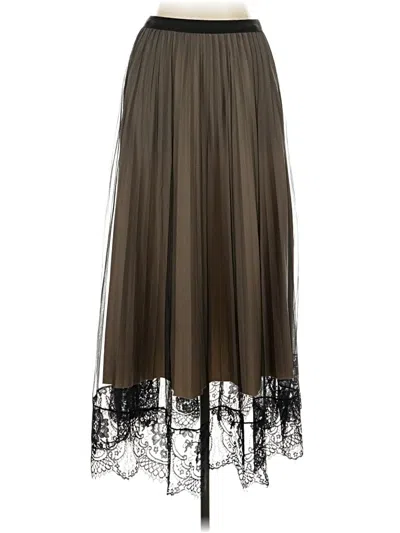 Pre-owned Shein Formal Skirt In Brown