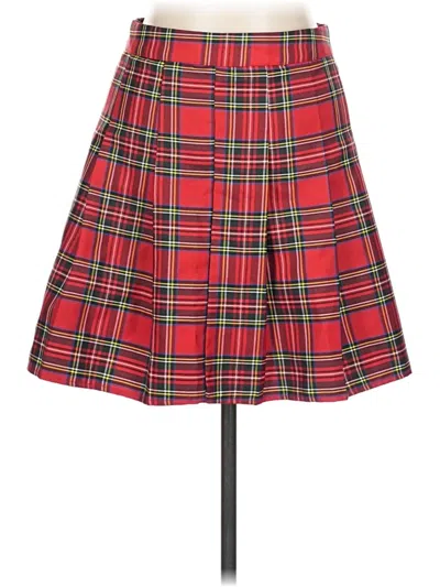 Pre-owned Shein Formal Skirt In Red
