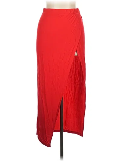 Pre-owned Shein Formal Skirt In Red