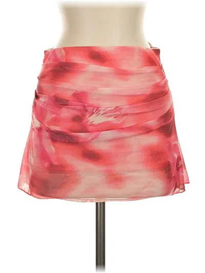 Pre-owned Shein Formal Skirt In Red