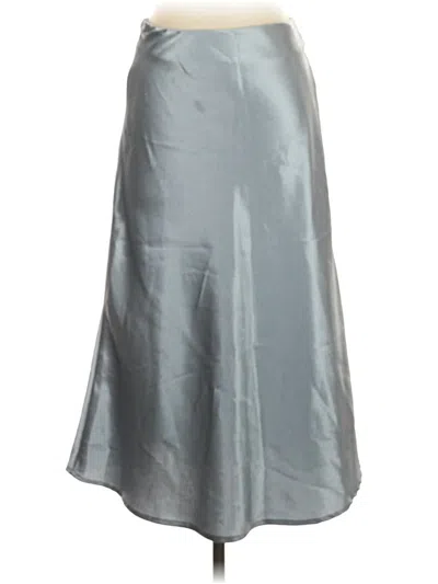 Pre-owned Shein Formal Skirt In Silver