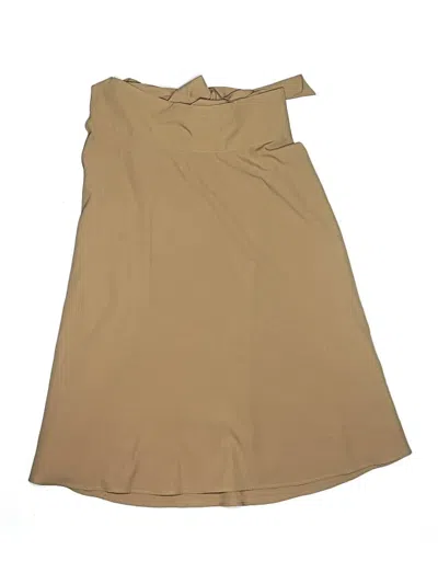 Pre-owned Shein Formal Skirt In Tan